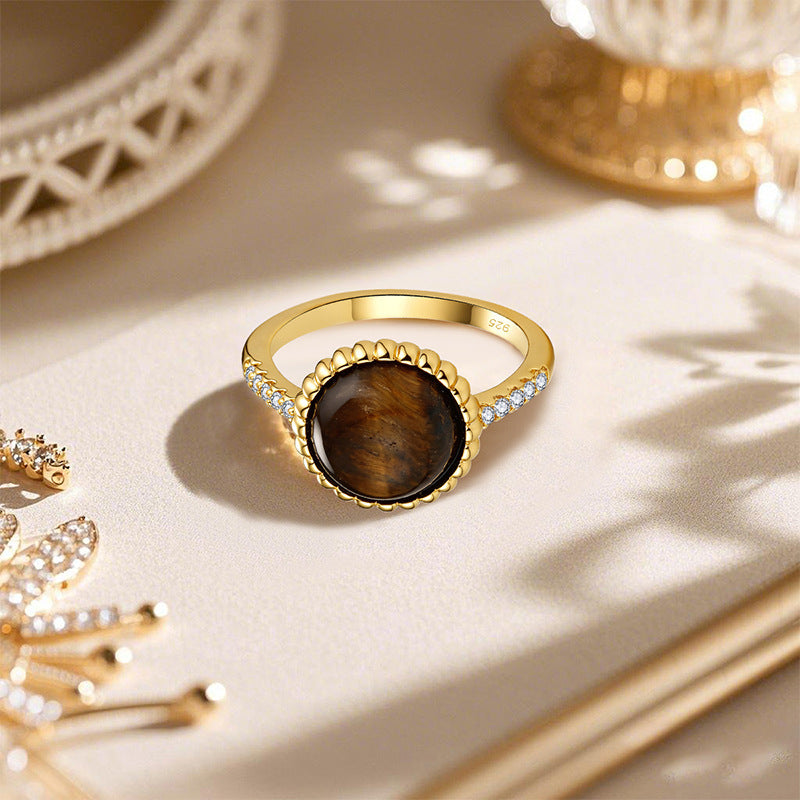 Hot-selling jewelry: Tiger's eye stone ring, high-end index finger ring - Suoaint