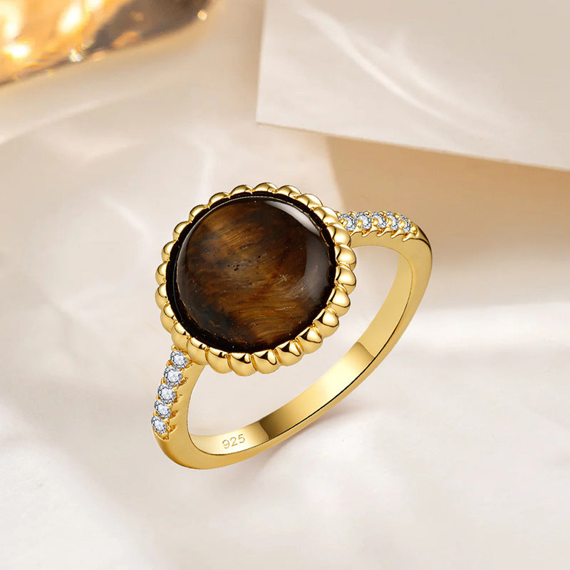 Hot-selling jewelry: Tiger's eye stone ring, high-end index finger ring - Suoaint